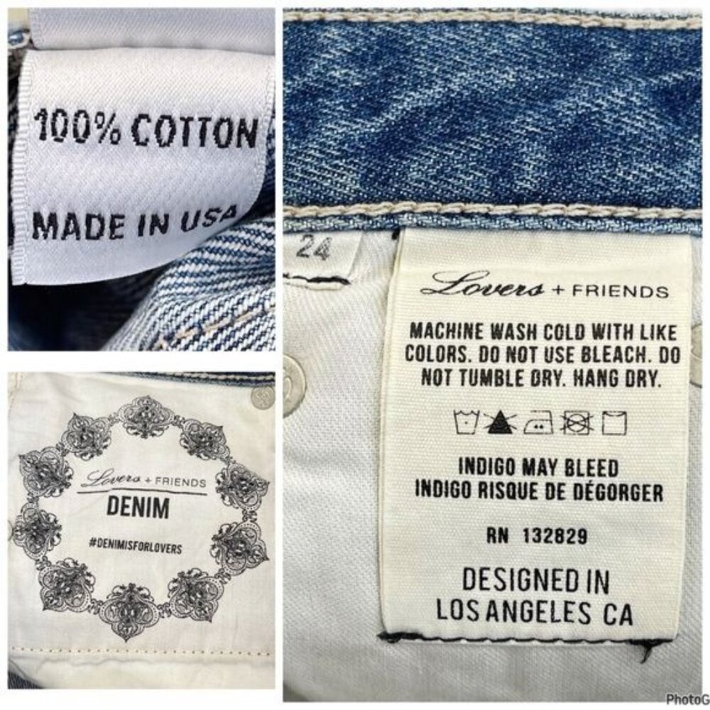 Lovers + Friends Jack High Rise distressed Shorts in Genesee wash 24 - Picture 4 of 8